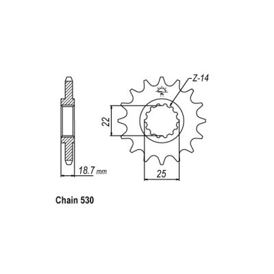 597339 - JT Front Sprocket 743.15