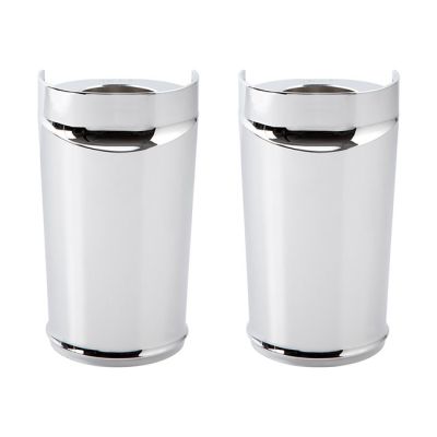 598086 - Arlen Ness, Smooth fork boots for fat wheels. Chrome