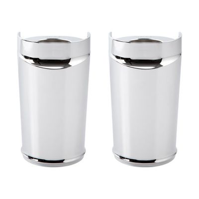 598147 - Arlen Ness, Smooth fork boots for fat wheels. Chrome