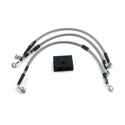 599147 - MCS by Goodridge brake line front, stainless clear coated