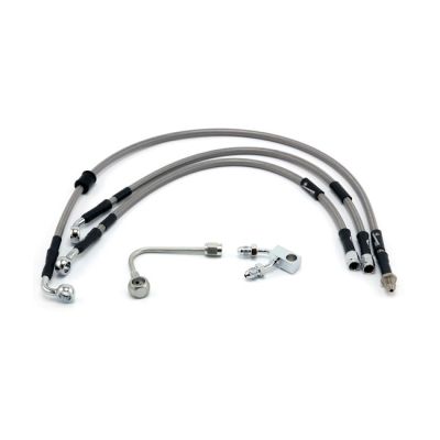 599149 - MCS by Goodridge brake line front, stainless clear coated