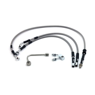 599150 - MCS by Goodridge brake line front, stainless clear coated
