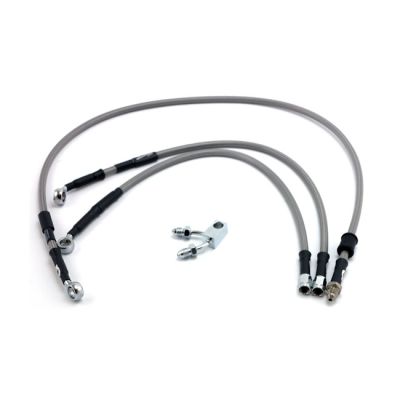 599151 - MCS by Goodridge brake line front, stainless clear coated