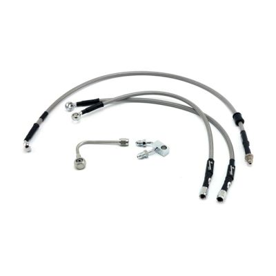 599152 - MCS by Goodridge brake line front, stainless clear coated