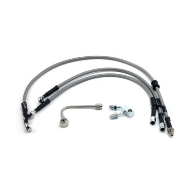 599153 - MCS by Goodridge brake line front, stainless clear coated