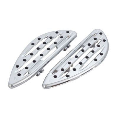 599459 - Arlen Ness, M8 Softail Deep Cut rider floorboards. Chrome