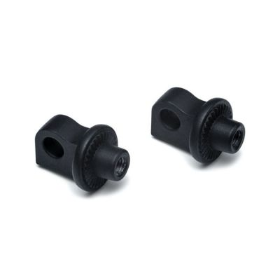599612 - Küryakyn Kuryakyn, Splined male mount peg adapters. adj. stop. Black