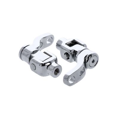 599666 - MCS M8 Softail passenger footpeg mount kit, 360° adj. Chrome