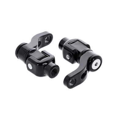 599667 - MCS M8 Softail passenger footpeg mount kit, 360° adj. Black