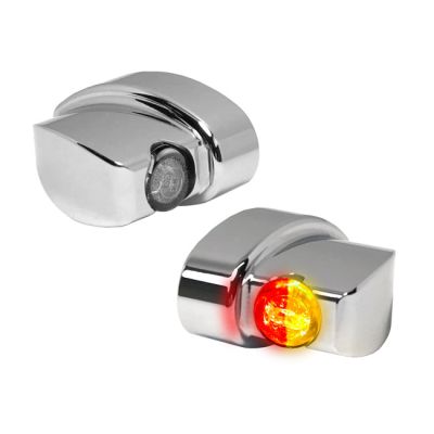 705756 - HeinzBikes, Nano Winglets 3-1 taillight/turn signals. Chrome
