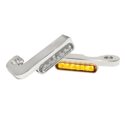 705762 - HeinzBikes, 'Stripes' below bar turn signals. Chrome no PL