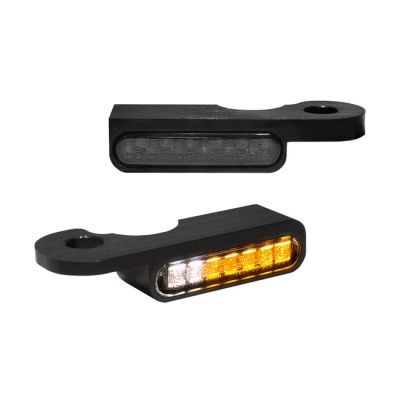705777 - HeinzBikes, 'Stripes' below bar turn signals. Black with PL