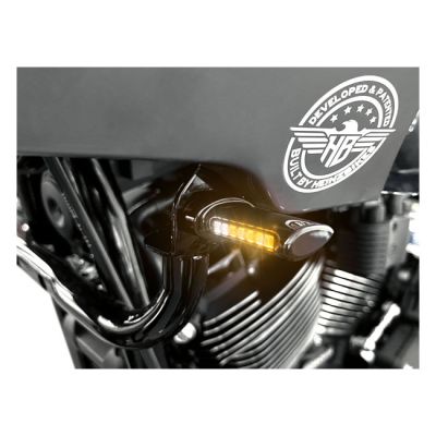 705780 - HeinzBikes, ST Classic turn signals. Position lights. Black