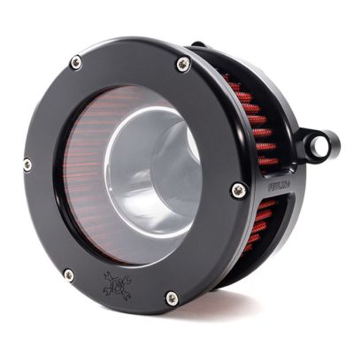 707130 - Feuling, BA air cleaner kit, Black. Clear cover