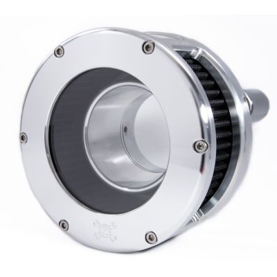 707151 - Feuling, BA air cleaner. Raw. Black filter. Clear cover