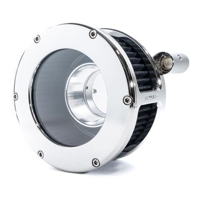 707168 - Feuling, BA air cleaner kit. Chrome. Clear cover