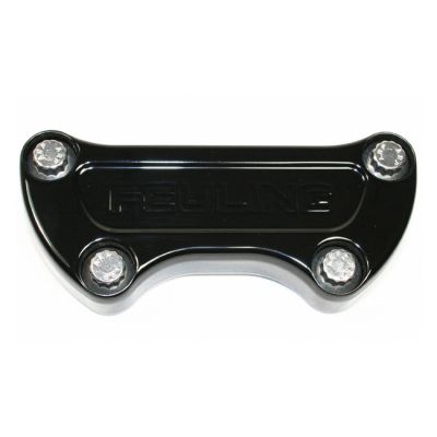 707182 - Feuling, handlebar top clamp. Feuling Logo. Black