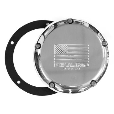 707185 - Feuling, derby cover. American Flag. Polished