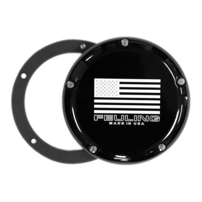 707187 - Feuling, derby cover. American Flag. Black CC