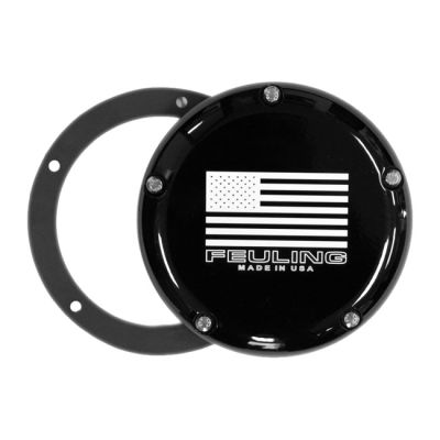 707192 - Feuling, derby cover. American Flag. Black CC