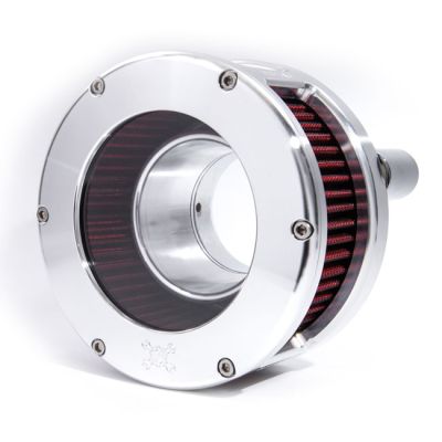 707221 - Feuling, BA air cleaner. Raw. Red filter. Clear cover