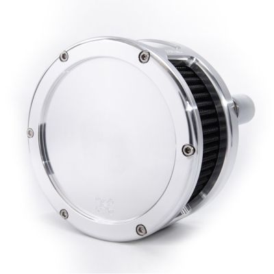 707232 - Feuling, BA air cleaner. Raw. Black filter. Solid cover