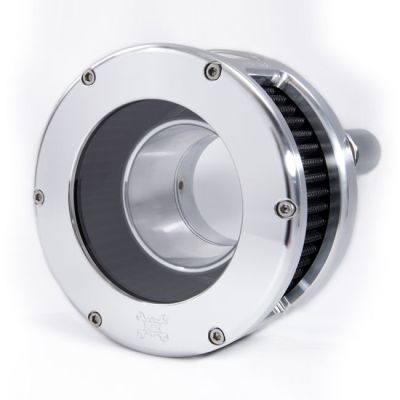 707233 - Feuling, BA air cleaner. Raw. Black filter. Clear cover