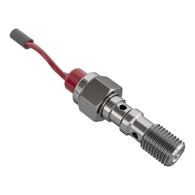 708069 - Goodridge, M10 x 1.25 double banjo brake switch. SS