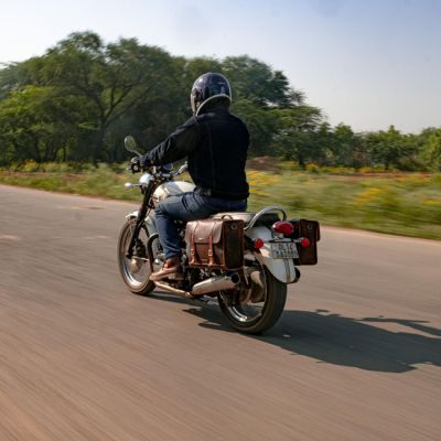 708432 - Tripmachine Trip Machine, Legacy Saddlebag set. Cognac