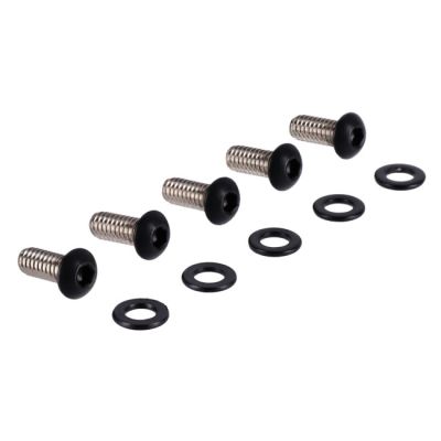 708768 - Screws4Bikes, bolt kit, derby cover. Matte black