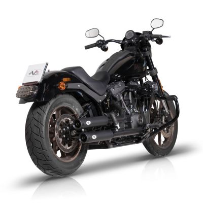 708834 - V-Performance V Performance, 'Double Ring' slip-on muffler set. Black