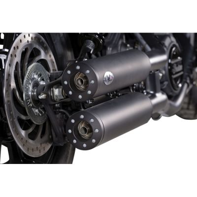 708865 - V-Performance V Performance, Chubby 90mm slip-on muffler set. Black