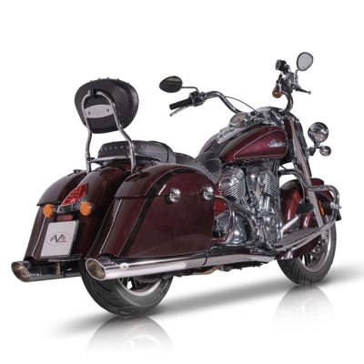 708888 - V-Performance V Performance, 100mm Banger slip-on muffler set. Chrome