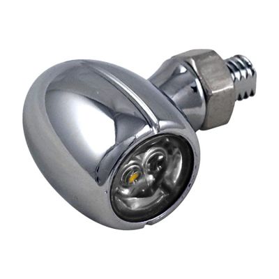 709029 - MCS Mini Q, 3-1 taillight/turn signal combo. Chrome