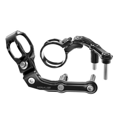 709036 - Kraus, Remote Reservoir Mounts for Fox. Black anodized