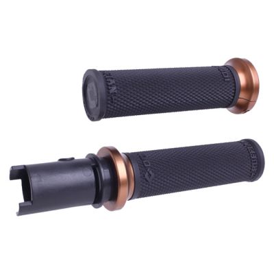 709153 - ODI, V-twin lock-on grips Ruffian-HD grips. Black/Bronze