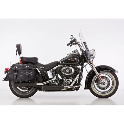 709200 - Falcon, Double groove Slip-ons exhaust Black