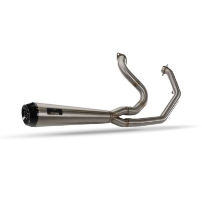709222 - Malparidos, M8 Touring 2-1 exhaust. SS Satin. Euro 4/5