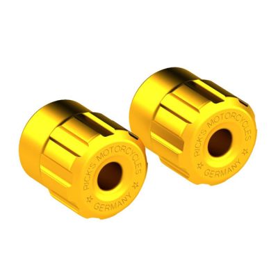 709619 - Rick's Motorcycles, Clubstyle crashbar end caps. Gold