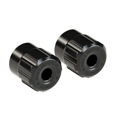 709621 - Rick's Motorcycles, Clubstyle crashbar end caps. Gloss Black