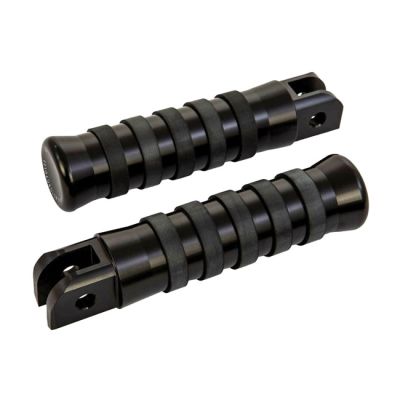 709667 - Rick's Motorcycles, rider foot pegs O-ring style. Black