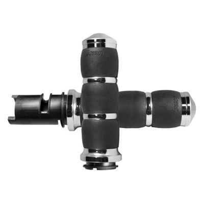 709971 - AVON GRIPS Avon grip set, Velvet air cushioned. Chrome