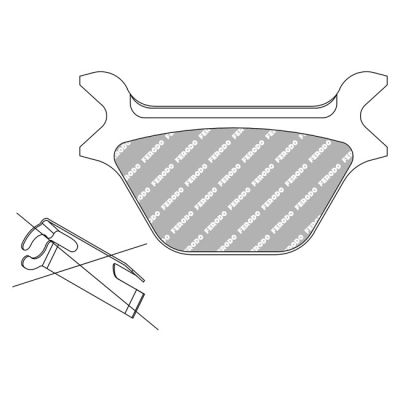 710073 - Ferodo, brake pads. Organic P-compound