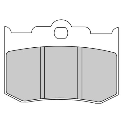 710078 - Ferodo, brake pads. Organic P-compound