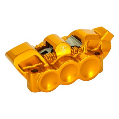 710186 - Arlen Ness, 6-p mono-block radial caliper. Right. Gold