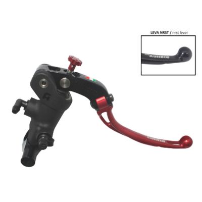 713353 - Accossato, radial brake master cyl. Long lever NRST. Red