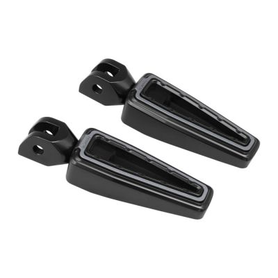 713442 - Fangster, rider foot pegs. Black smoky
