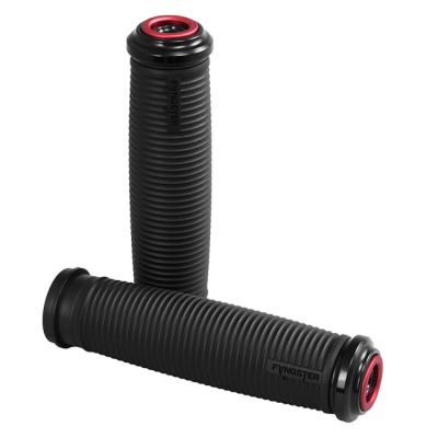 713462 - Fangster, handlebar grip set.  Black red