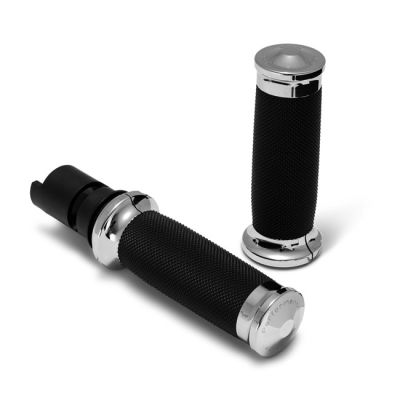 718510 - PM Performance Machine, Contour Renthal wrapped grips. Chrome