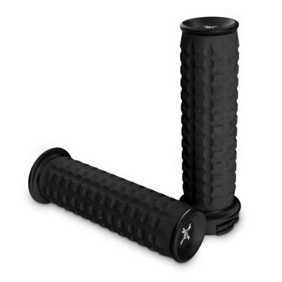 719574 - Burly, Reaper billet grip set. Black CC